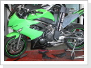 Mobile Motorrad-Rahmenvermessung an Kawasaki ER 6 Mobile Motorrad-Rahmenvermessung an Kawasaki ER 6