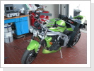 Mobile Motorrad-Rahmenvermessung an Triumph Speed Triple 955i Mobile Motorrad-Rahmenvermessung an Triumph Speed Triple 955i